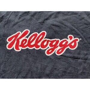 Kellogg's Short Sleeve Cotton T-Shirt Men's Medium Classic Logo Black
